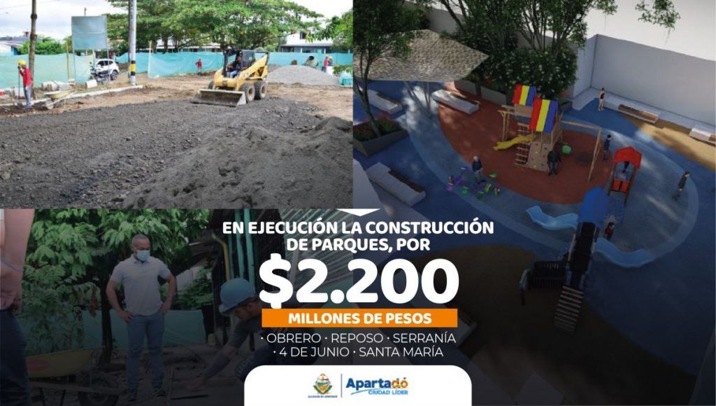 En ejecución la construcción de parques