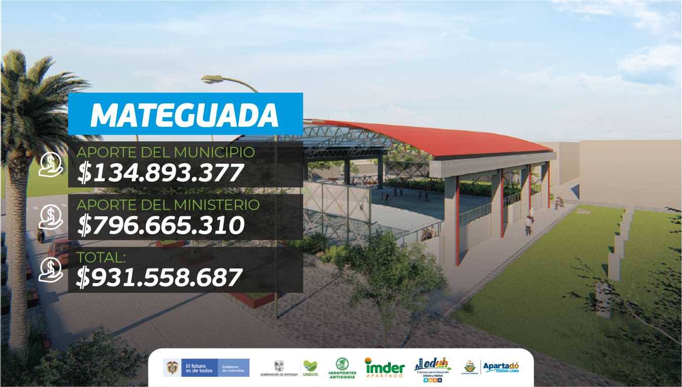 #Institucional | Estamos construyendo cinco (5) Centros Protectores de Vida en el municipio de Apartadó. ☑ MATEGUADUA Avanzan las obras que realiza la Alcaldía de Apartadó #CiudadLíder